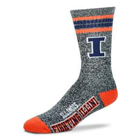 Wholesale Illinois Fighting Illini - Marbled 4 Stripe Deuce LARGE