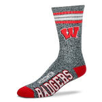 Wisconsin Badgers - Marbled 4 Stripe Deuce LARGE