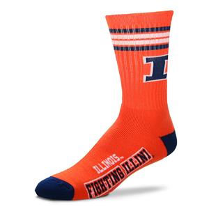 Illinois Fighting Illini - 4 Stripe Deuce LARGE