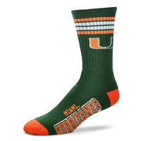 Miami Hurricanes - 4 Stripe Deuce LARGE