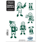 Michigan St. Spartans Family Decal Set Small