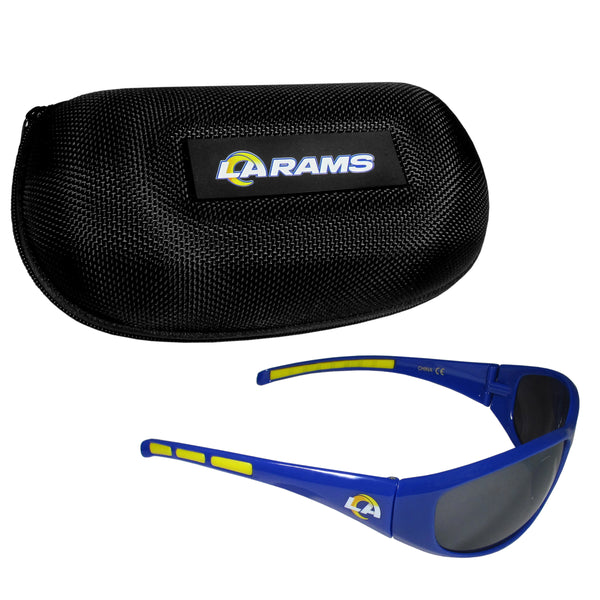 Los Angeles Rams Wrap Sunglass and Zippered Case Set