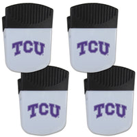 TCU Horned Frogs Chip Clip Magnet with Bottle Opener, 4 pack