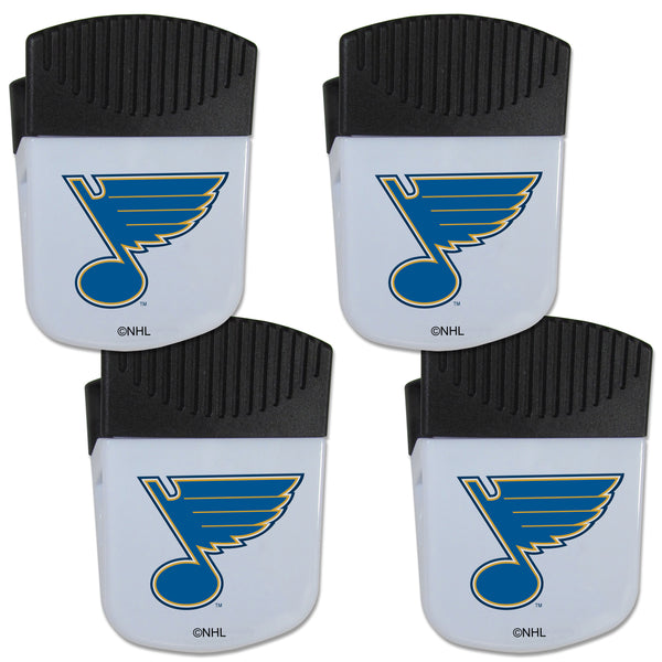 St. Louis Blues® Chip Clip Magnet with Bottle Opener, 4 pack