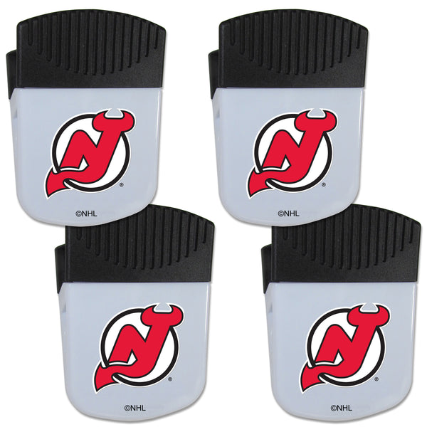 New Jersey Devils® Chip Clip Magnet with Bottle Opener, 4 pack