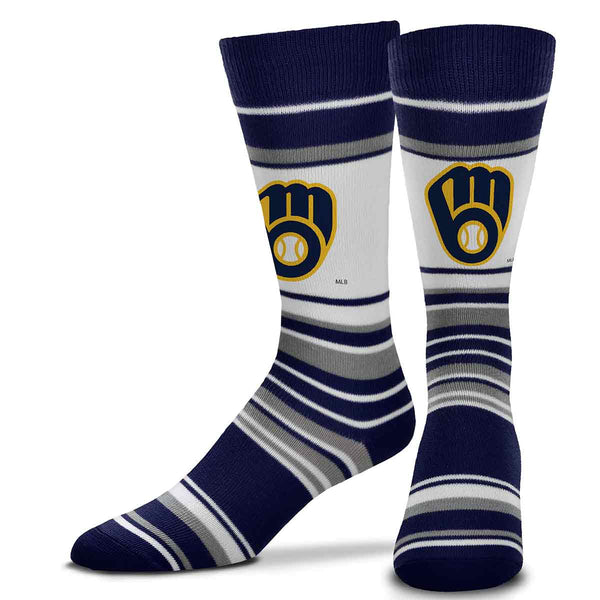 MAS STRIPE LOGO - Milwaukee Brewers OSFM