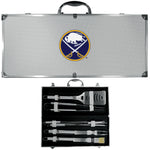 Buffalo Sabres® 8 pc Stainless Steel BBQ Set w/Metal Case