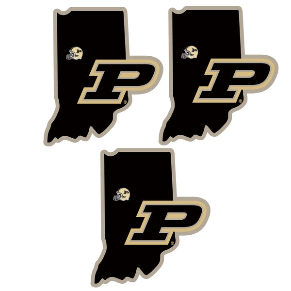 Purdue Boilermakers Home State Decal, 3pk