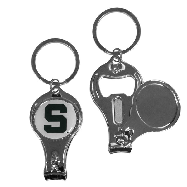 Michigan St. Spartans Nail Care/Bottle Opener Key Chain