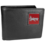 Nebraska Cornhuskers Leather Bi-fold Wallet Packaged in Gift Box