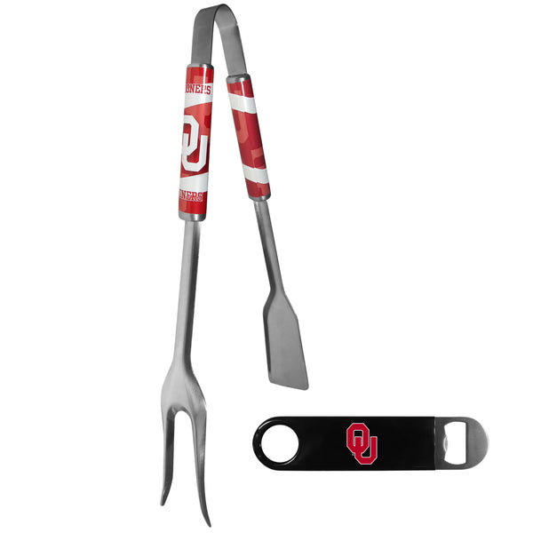 Oklahoma Sooners 3 in 1 BBQ Tool and Bottle Opener