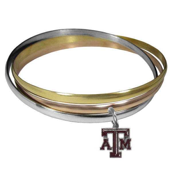 Texas A & M Aggies Tri-color Bangle Bracelet