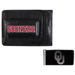 Oklahoma Sooners Leather Cash & Cardholder & Black Money Clip