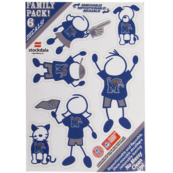 Memphis Tigers Family Decal Set Small