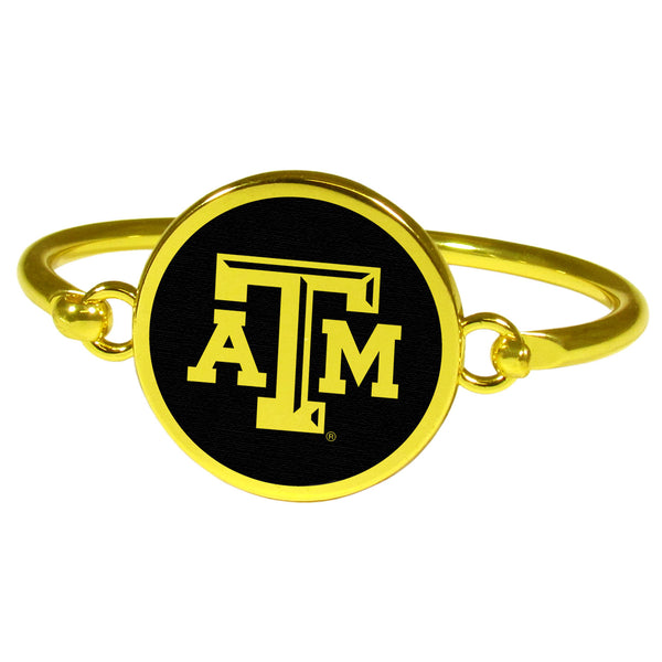 Texas A & M Aggies Gold Tone Bangle Bracelet