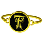 Texas Tech Raiders Gold Tone Bangle Bracelet