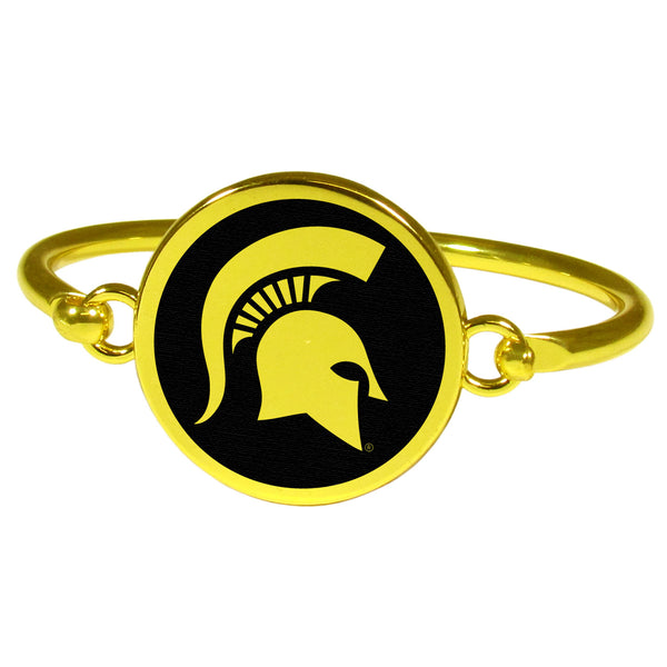 Michigan St. Spartans Gold Tone Bangle Bracelet