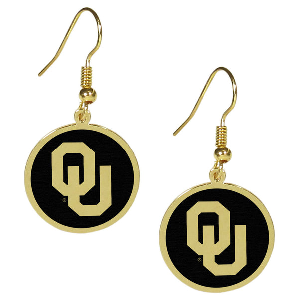 Oklahoma Sooners Gold Tone Earrings