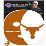 Texas Longhorns Game Face Temporary Tattoo