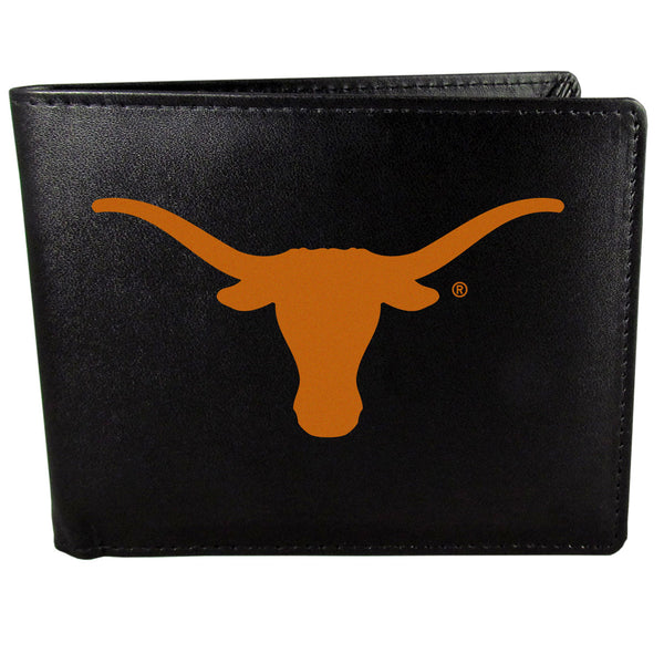Texas Longhorns Leather Bi-fold Wallet, Large Logo