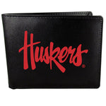 Nebraska Cornhuskers Leather Bi-fold Wallet, Large Logo