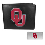 Oklahoma Sooners Leather Bi-fold Wallet & Money Clip