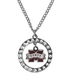 Mississippi St. Bulldogs Rhinestone Hoop Necklaces