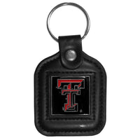 Texas Tech Raiders Square Leatherette Key Chain