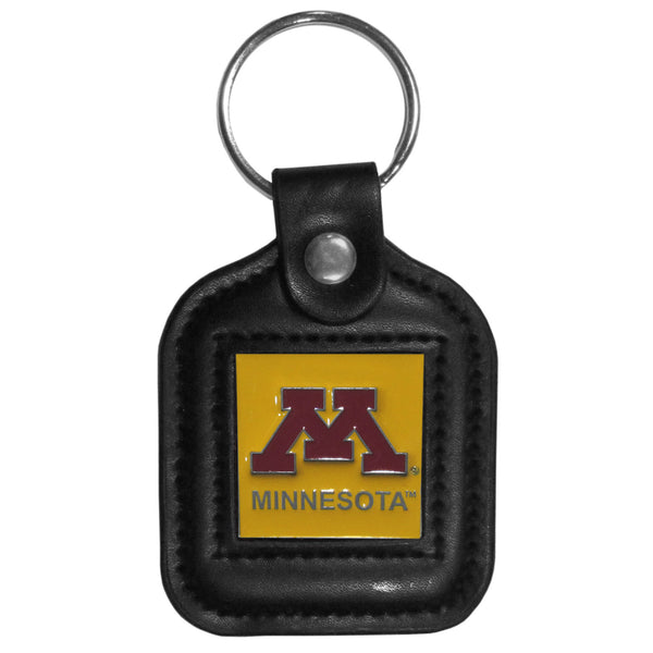 Minnesota Golden Gophers Square Leatherette Key Chain