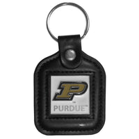 Purdue Boilermakers Square Leatherette Key Chain