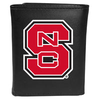 N. Carolina St. Wolfpack Leather Tri-fold Wallet, Large Logo