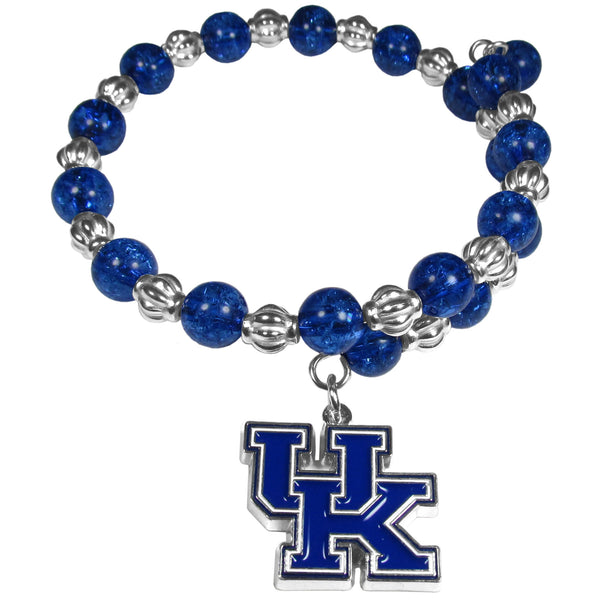 Kentucky Wildcats Bead Memory Wire Bracelet