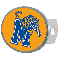 Memphis Tigers Oval Metal Hitch Cover Class II and III