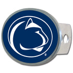 Penn St. Nittany Lions Oval Metal Hitch Cover Class II and III