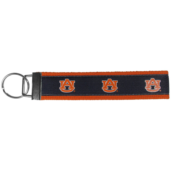 Auburn Tigers Woven Wristlet Key Chain