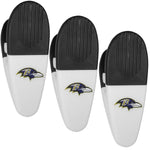 Baltimore Ravens Mini Chip Clip Magnets, 3 pk