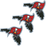 Tampa Bay Buccaneers Home State Decal, 3pk