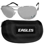 Philadelphia Eagles Aviator Sunglasses and Zippered Carrying Case
