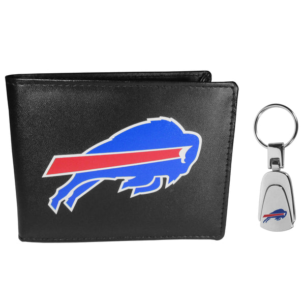 Buffalo Bills Bi-fold Wallet & Steel Key Chain