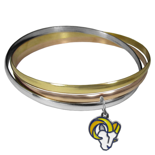 Los Angeles Rams Tri-color Bangle Bracelet