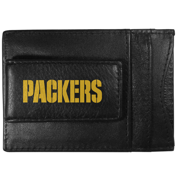 Green Bay Packers Logo Leather Cash and Cardholder