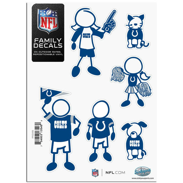 Indianapolis Colts Family Decal Set Small