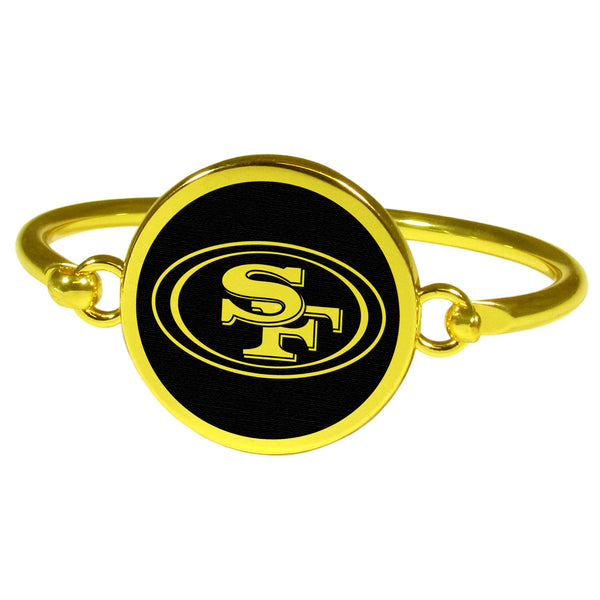 San Francisco 49ers Gold Tone Bangle Bracelet