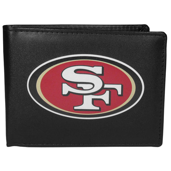 San Francisco 49ers Leather Bi-fold Wallet, Large Logo