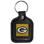 Green Bay Packers Square Leatherette Key Chain