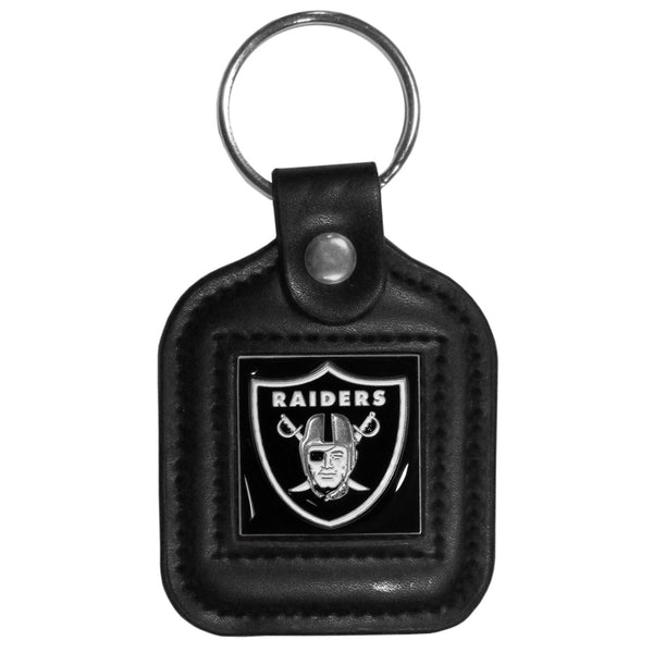 Las Vegas Raiders Square Leatherette Key Chain