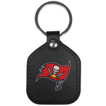 Tampa Bay Buccaneers Leather Square Key Chains