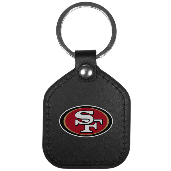 San Francisco 49ers Leather Square Key Chains