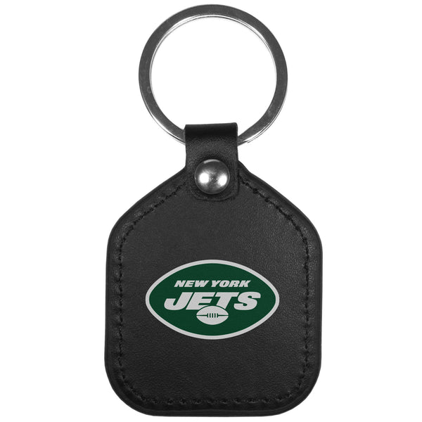 New York Jets Leather Square Key Chains