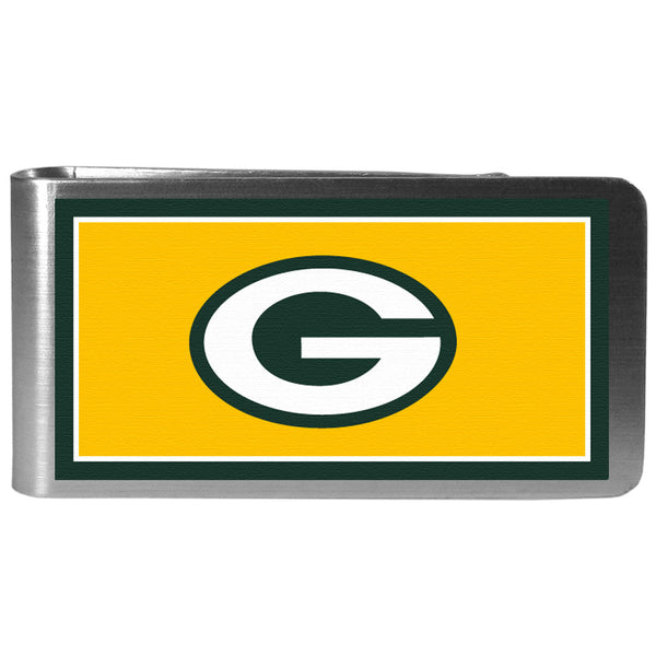 Green Bay Packers Steel Logo Money Clips